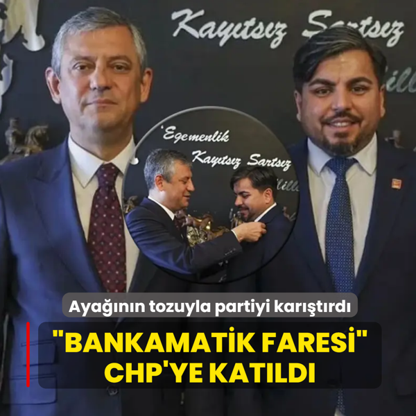 �Bankamatik faresi� CHP'ye kat�ld�! Aya��n�n tozuyla partiyi kar��t�rd�