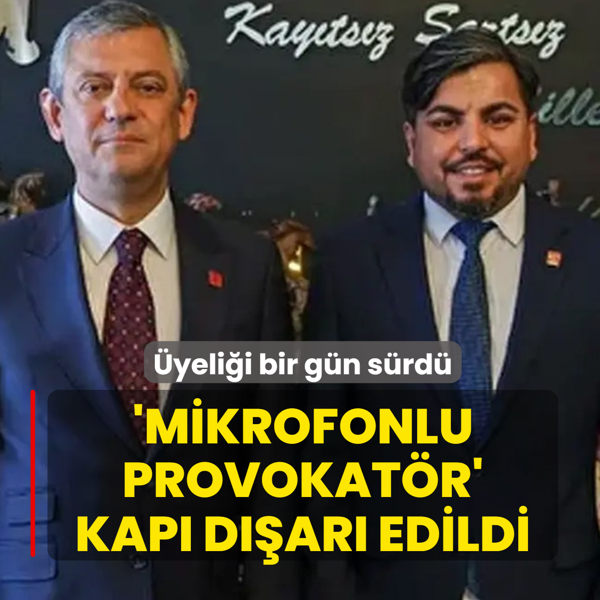 �yeli�i bir g�n s�rd�! 'Mikrofonlu provokat�r' kap� d��ar� edildi