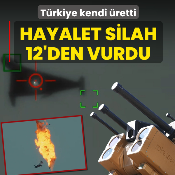 T�rkiye kendi �retti! Hayalet silah 12'den vurdu