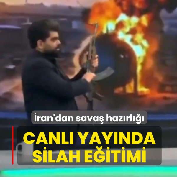 �ran'dan sava� haz�rl���: Canl� yay�nda silah e�itimi