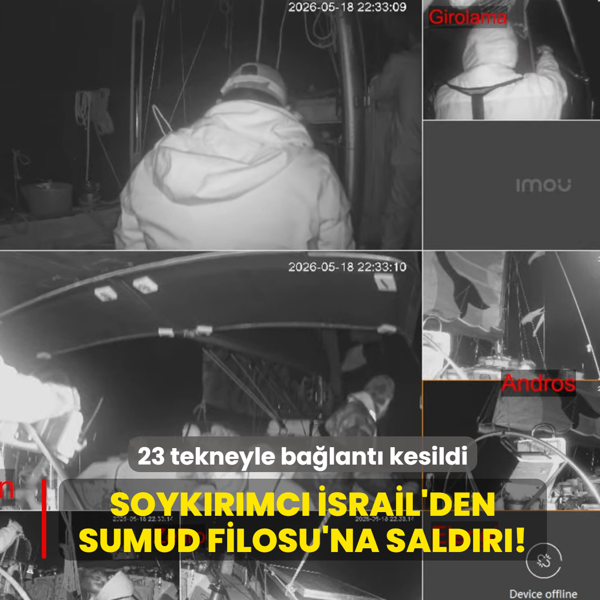 Soyk�r�mc� �srail'den Sumud Filosu'na sald�r�! 23 tekneyle ba�lant� kesildi