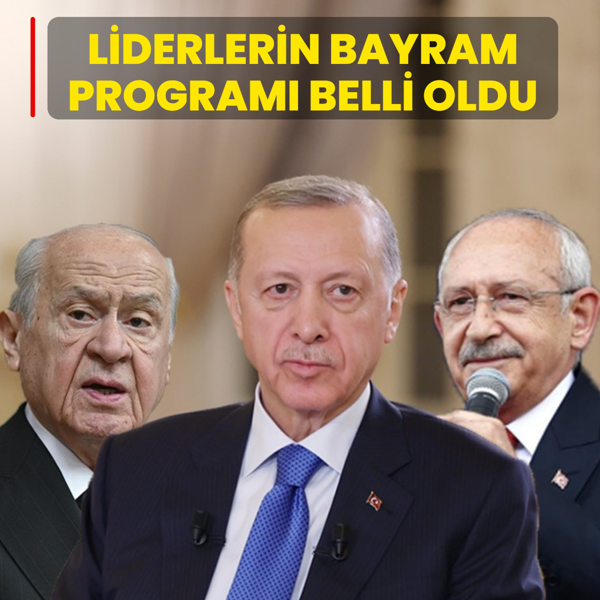 Liderlerin bayram program� belli oldu