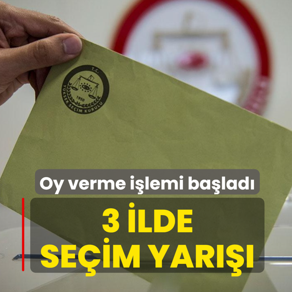 3 ilde se�im yar���: Oy verme i�lemi ba�lad�