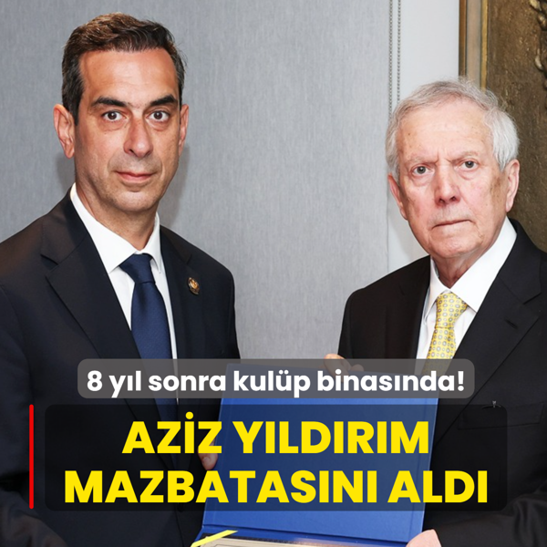 8 y�l sonra kul�p binas�nda! Aziz Y�ld�r�m mazbatas�n� ald�