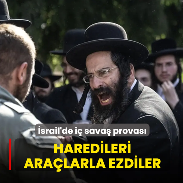 �srail'de i� sava� provas�: Caddeler kapand�, ara�lar protestocular� ezdi