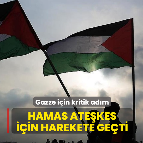 Gazze i�in kritik ad�m! Hamas ate�kes i�in harekete ge�ti