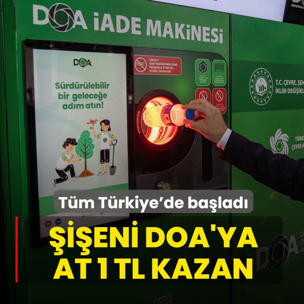�i�eni DOA'ya at, 1 TL kazan! T�rkiye genelinde devreye al�nd�
