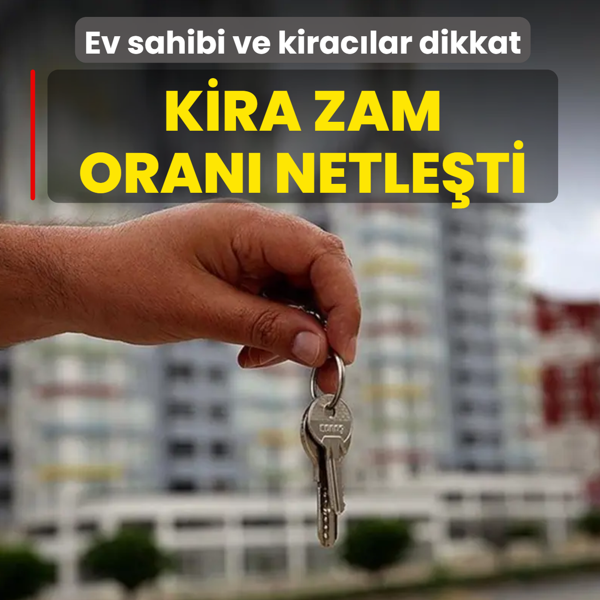 Kira zam oran� netle�ti