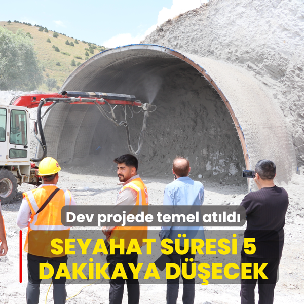 Seyahat s�resi 5 dakikaya d��ecek: Dev projede temel at�ld�