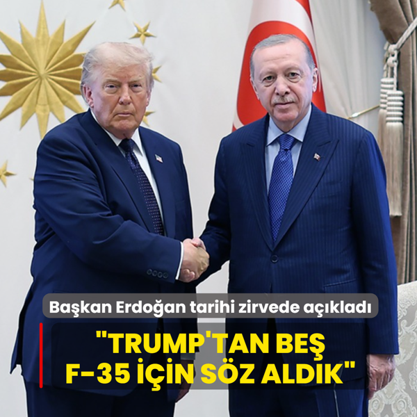 Ba�kan Erdo�an tarihi zirvede a��klad�: Trump'tan be� F-35 i�in s�z ald�k