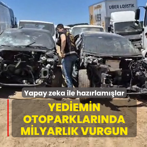 Yediemin otoparklar�nda milyarl�k vurgun! Yapay zeka ile sahte rapor haz�rlam��lar