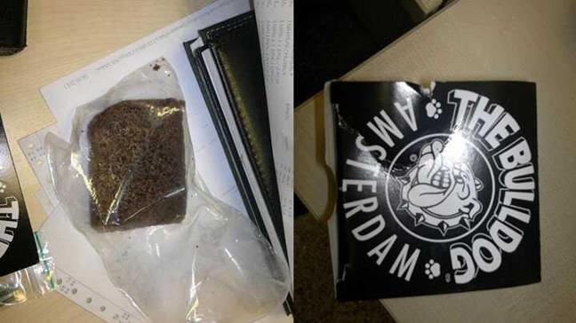Havalimanı�nda esrarlı kek operasyonu