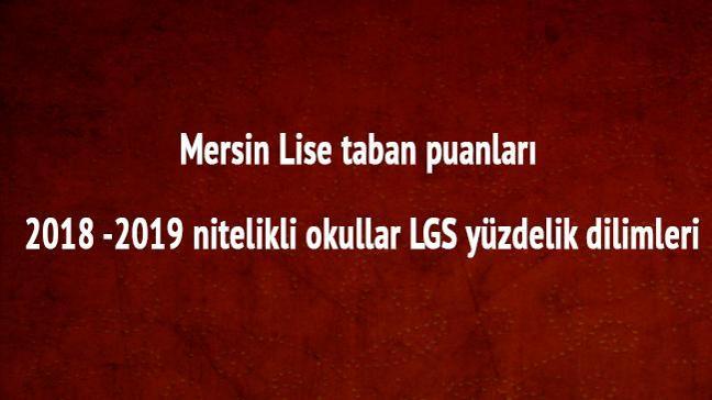 Mersin Lise taban puanları 2018 -2019 nitelikli okullar ...