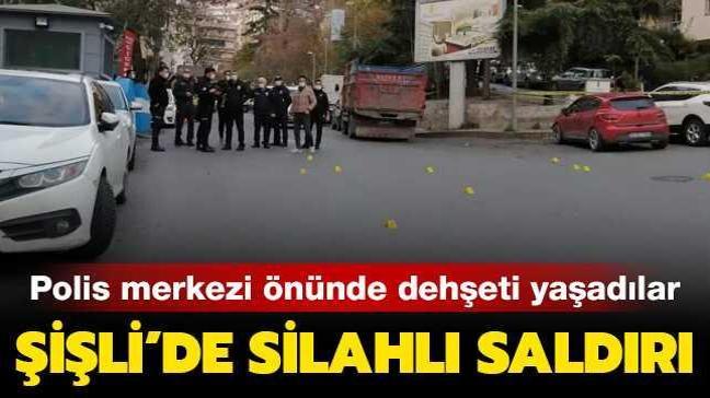 Son dakika haberleri&hellip; Şişli�de polis merkezi önünde silahlı saldırı