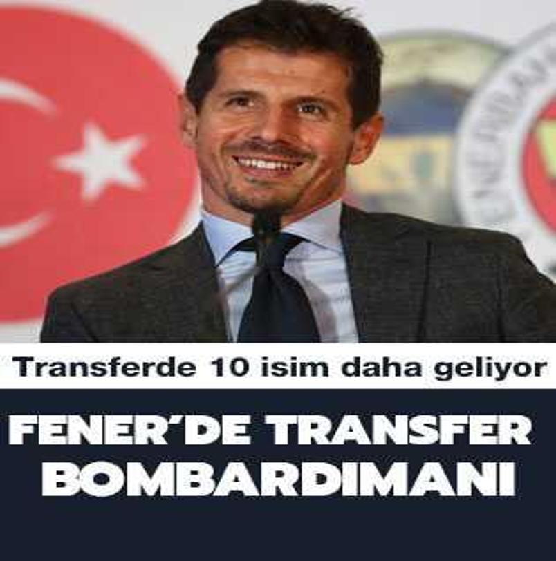 Fenerbah�e'den transfer bombard�man�! 10 isim daha...