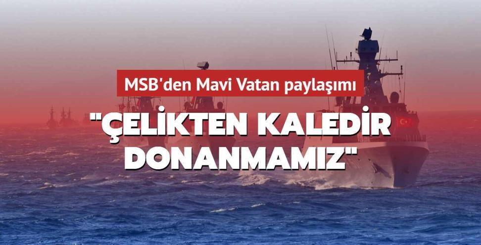MSB'den ��elikten kaledir donanmam�z� payla��m�: Mavi Vatan 2021 Tatbikat� devam ediyor