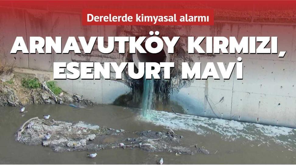 Haramidere'de dere maviye boyand�