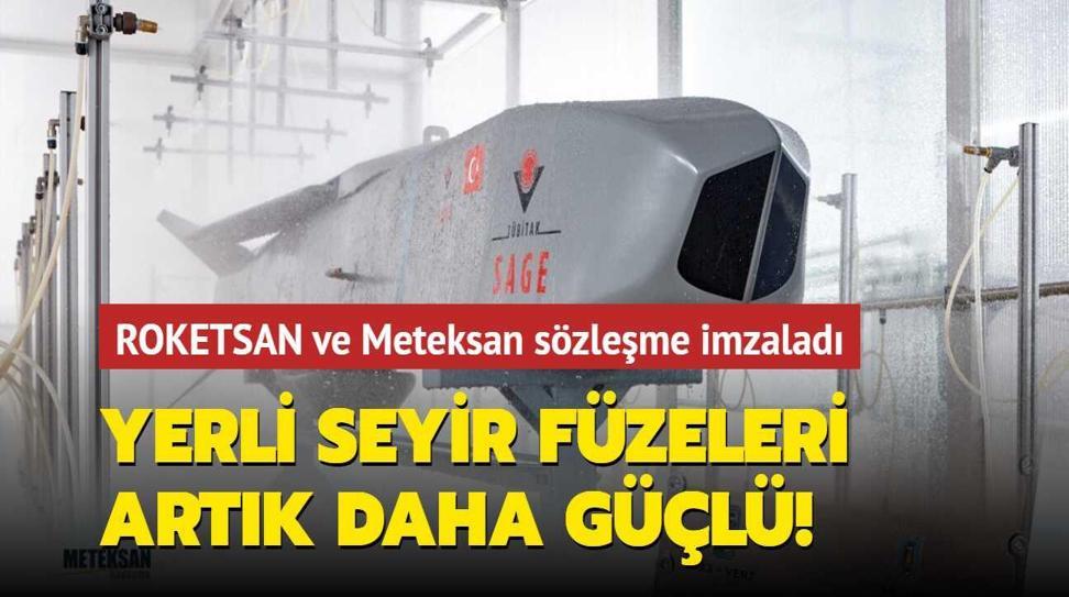 ROKETSAN ve Meteksan s�zle�me imzalad�... Yerli 'SOM' f�zesi art�k daha g��l�