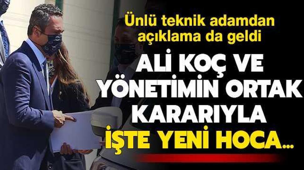 Fener'in yeni hocas� belli oldu! �nl� teknik adamdan a��klama geldi